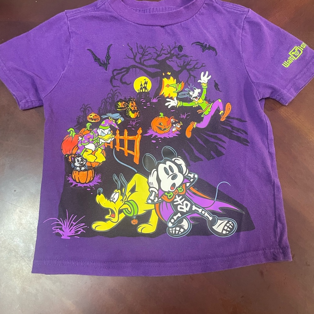 Disney Purple Halloween Kids T-Shirt